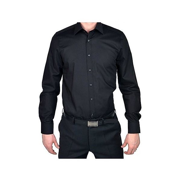 MARVELIS Businesshemd ’Langarm Business Hemd für Herren in schwarz’ (1-tlg. günstig online kaufen