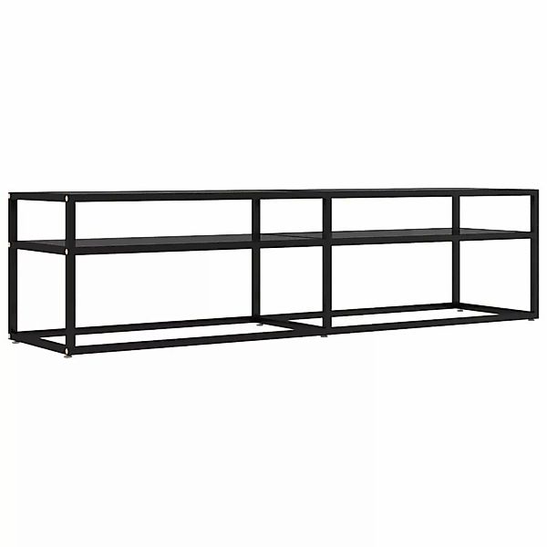 VidaXL TV-Schrank Schwarz 160x40x40,5 cm Hartglas günstig online kaufen