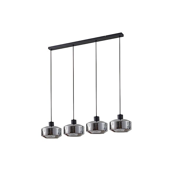Lindby Pendelleuchte Hildur 10030774 in Alu aus Glas 4-flammig E27 Wohnzimm günstig online kaufen