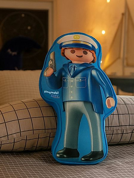 United Labels® Dekokissen Playmobil - City Action Polizei 26 x 39 x 10 cm günstig online kaufen