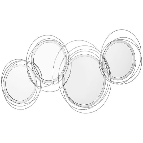 furnicato Wanddekoobjekt Spiegel-Set Wanddekoration 4 runde günstig online kaufen