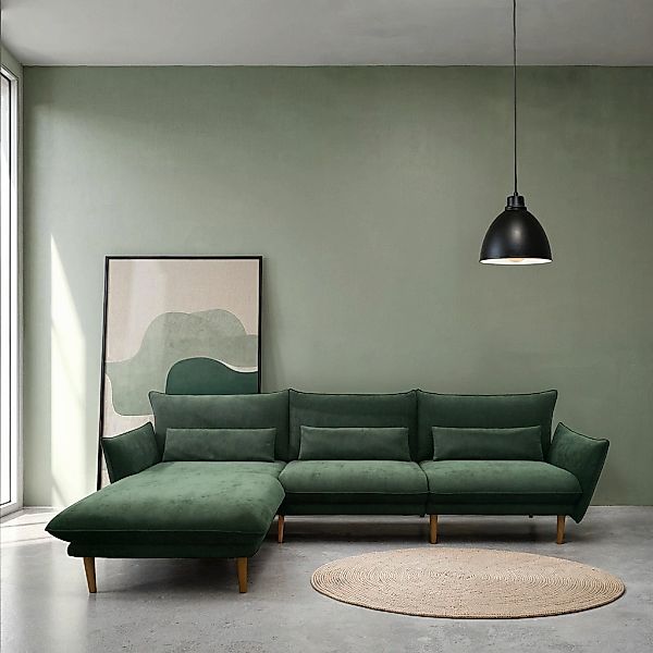 DOMO collection Ecksofa "Leuven modern mit schmalen Armlehnen, Breite 282 c günstig online kaufen