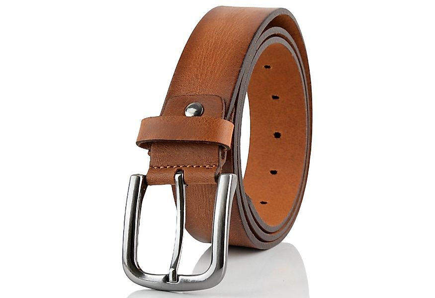 herémood Ledergürtel Gürtel Herren 4 cm breit Ledergürtel Jeans Premium Wei günstig online kaufen