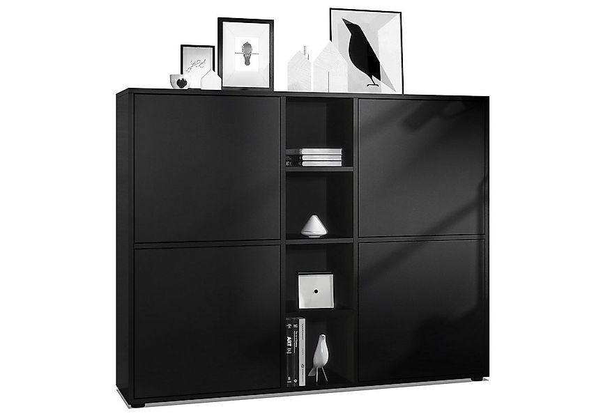 Vladon Highboard Cuba V3 (Highboard, Schrank Anrichte Cuba V3 mit 12 Fächer günstig online kaufen