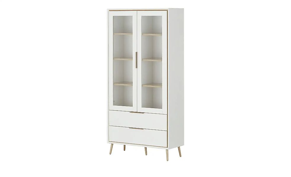 Vitrine  Arluno ¦ weiß ¦ Maße (cm): B: 90 H: 185 T: 38.0 Schränke > Vitrine günstig online kaufen