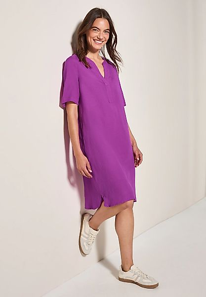 Cecil Sommerkleid, Splitneck, mit Leinen günstig online kaufen
