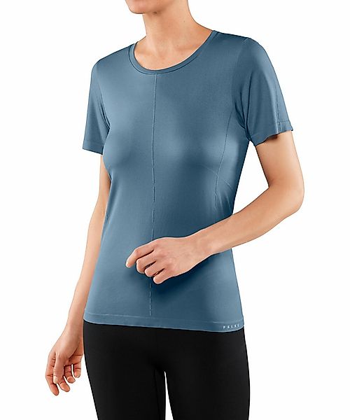 FALKE Damen T-Shirt Rundhals, XS-S, Blau, Uni, 37925-644301 günstig online kaufen