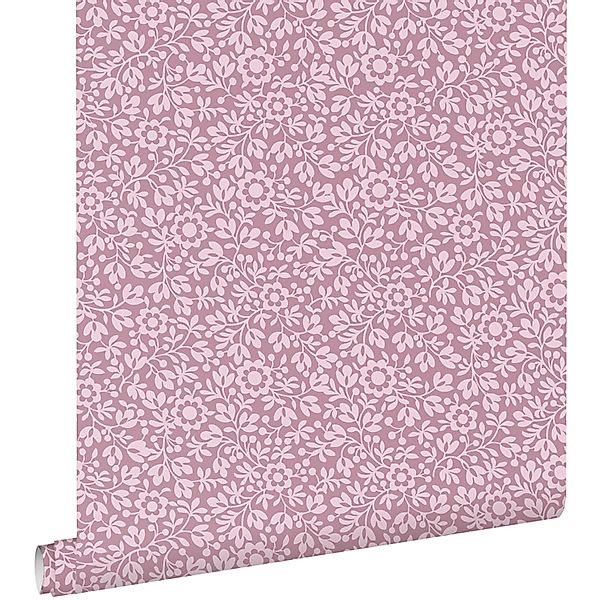 ESTAhome Tapete Blumen Lila 50 x 900 cm günstig online kaufen