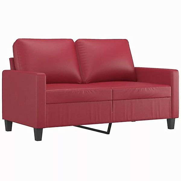 vidaXL Sofa, 2-Sitzer-Sofa Weinrot 120 cm Kunstleder günstig online kaufen