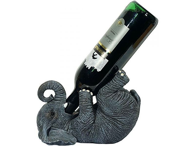 Caramel MEDIA Weinflaschenhalter Weinflaschenhalter saufender Elefant günstig online kaufen