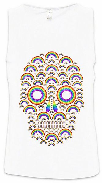 Urban Backwoods Tanktop Rainbow Skull Ärmelloses T-Shirt Schädel Totenkopf günstig online kaufen