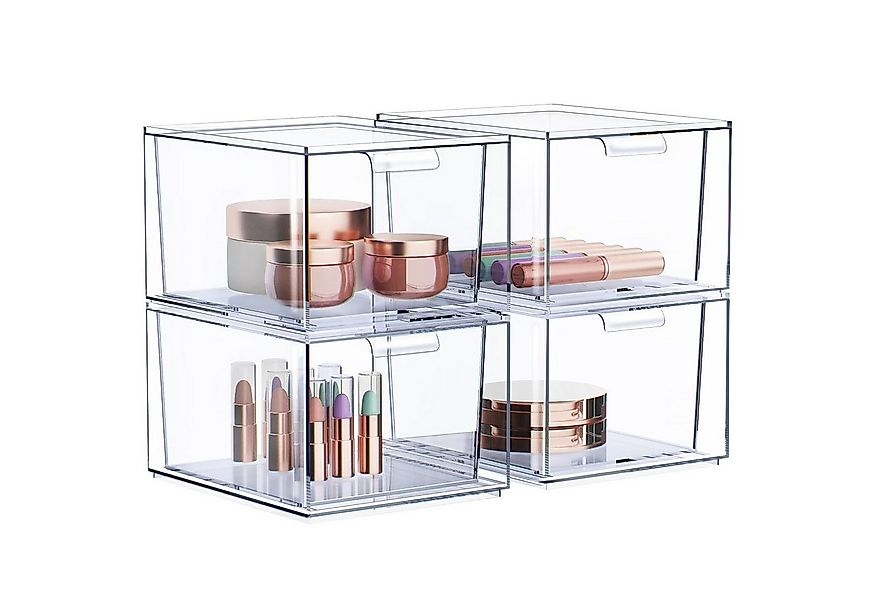SURFOU Badorganizer Stapelbarer Make-up-Organizer 2/4/6er-Set Acryl-Organiz günstig online kaufen