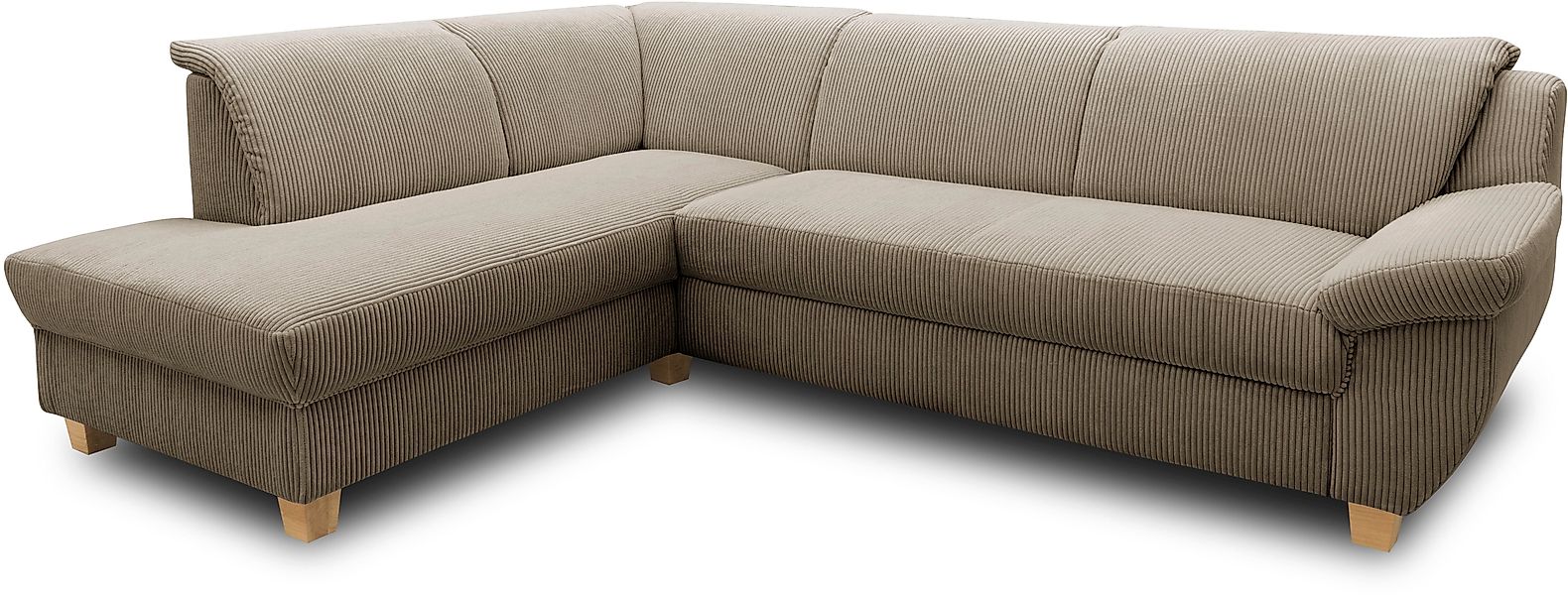 Home affaire Ecksofa »Yesterday zeitlos und elegant, bequeme Armlehnen, L-F günstig online kaufen