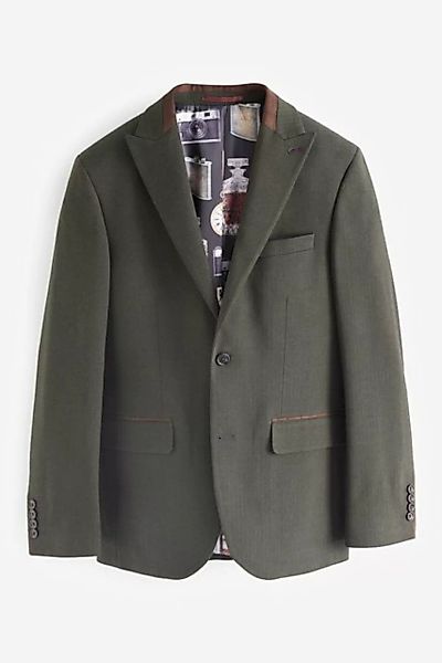 Next Baukastensakko Tailored Fit Anzug mit Fischgratmuster: Sakko (1-tlg) günstig online kaufen