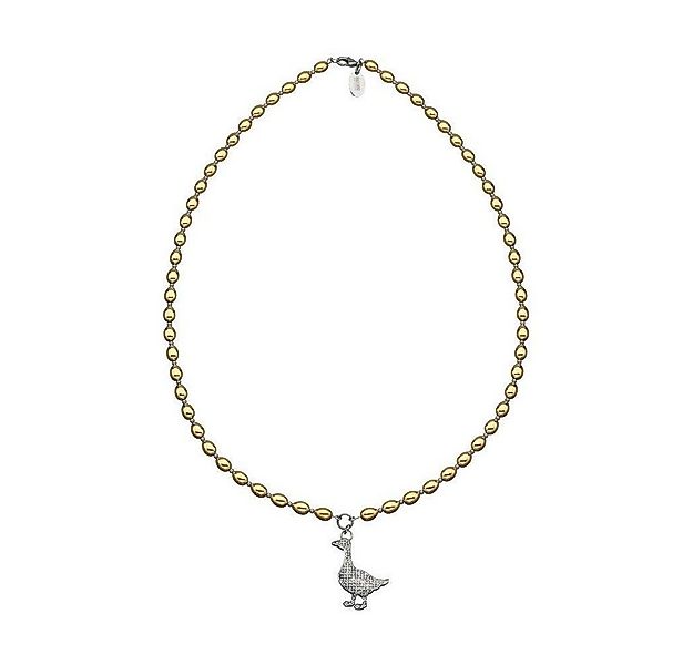Moschino Collier MJ0038, Goldfarbene Erbskette, mit Zirkonia bestezt günstig online kaufen
