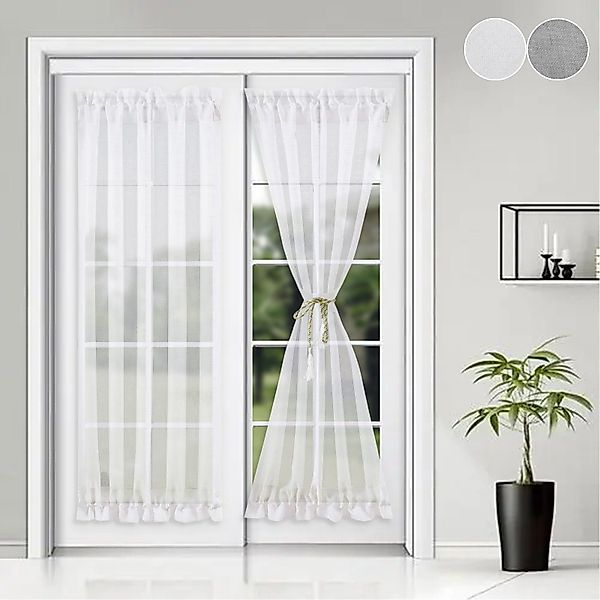 Sunicol Türvorhang Türvorhang, Voile weiß, französischer günstig online kaufen