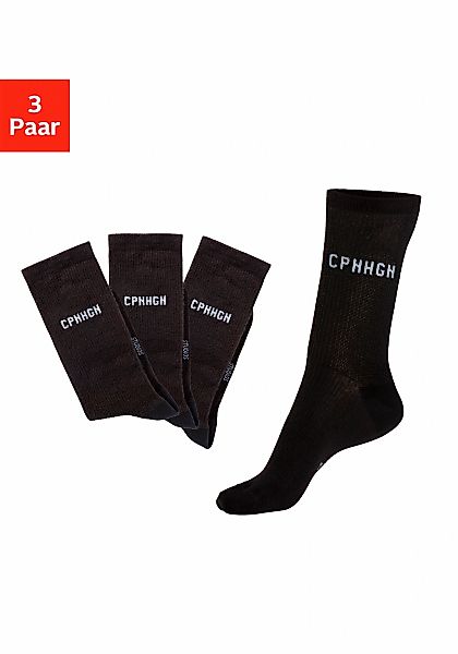 Copenhagen Studios Basicsocken, (Packung, 3 Paar), mit Rippstruktur und Sti günstig online kaufen