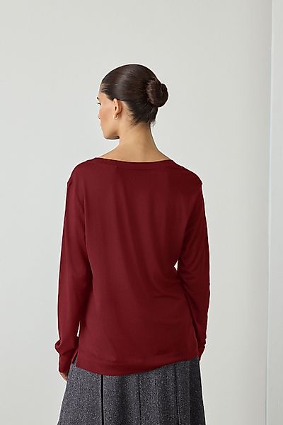 Next T-Shirt Legeres Langarmshirt aus Baumwoll-Modal-Gemisch günstig online kaufen
