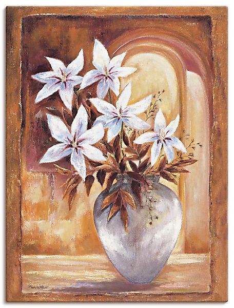 Artland Wandbild »Weiße Blumen in Vase II«, Blumen, (1 St.), als Leinwandbi günstig online kaufen
