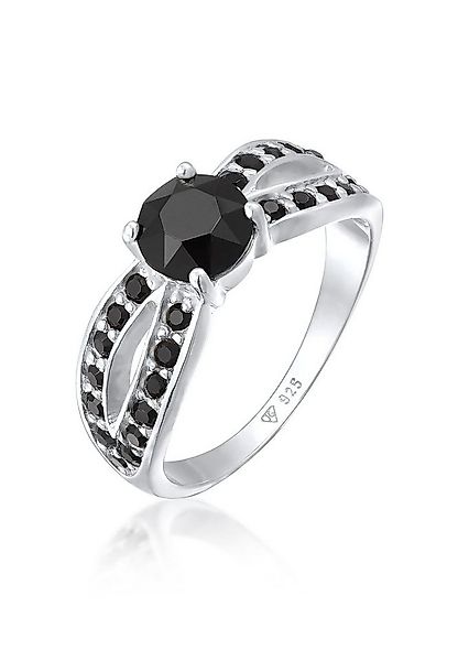 Elli Fingerring Solitär Glamourös 925 Silber, mit Kristallen von Swarovski® günstig online kaufen