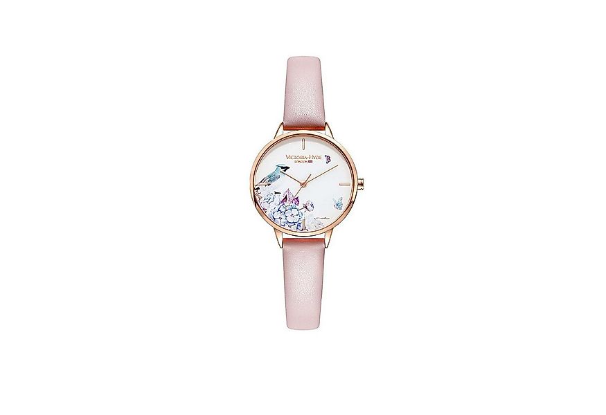 Victoria Hyde Quarzuhr Victoria Hyde Green Park Flower Damen Lederarmband, günstig online kaufen