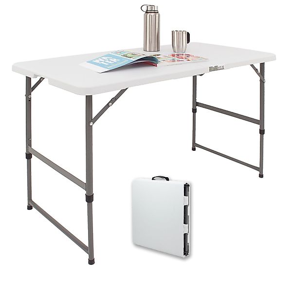 TRUTZHOLM Klapptisch höhenverstellbar 120x60 cm Campingtisch günstig online kaufen