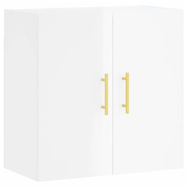 vidaXL Wandschrank Hochglanz-Weiß 60x31x60 cm Holzwerkstoff Modell 7 günstig online kaufen