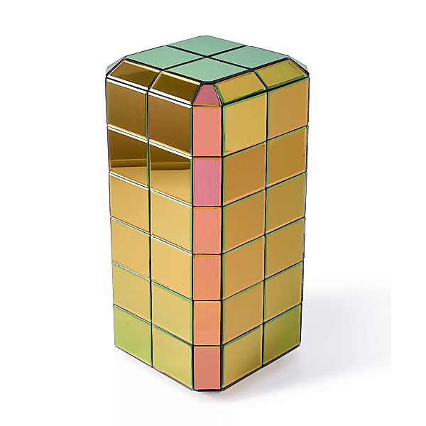 pols potten - Pillar Pixel Beistelltisch M - mehrfarbig/LxBxH 31,8x31,8x68c günstig online kaufen