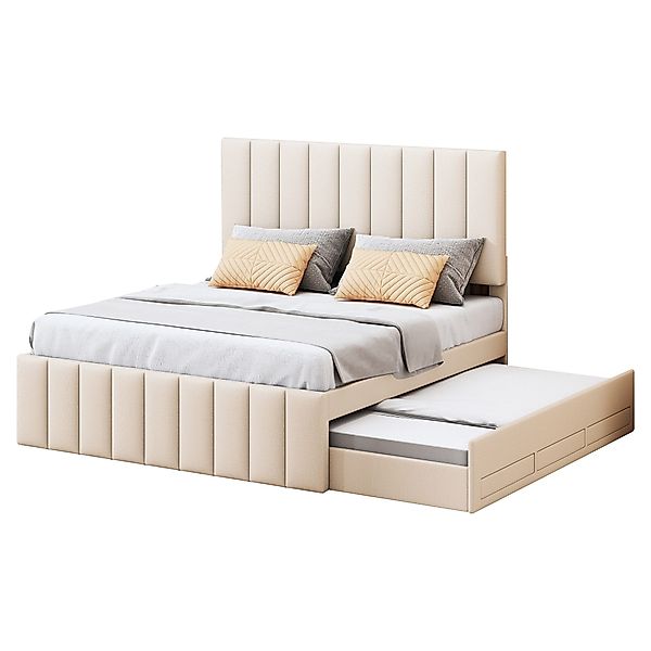 Flieks Polsterbett, Doppelbett 140x200cm mit 3 günstig online kaufen