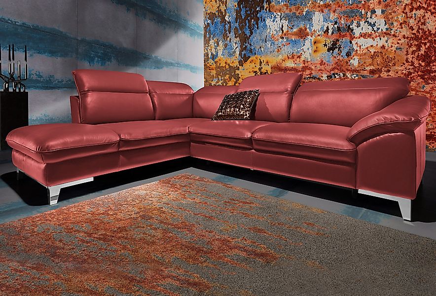 COTTA Ecksofa Teresa L-Form, mit Kopfteilverstellung, günstig online kaufen
