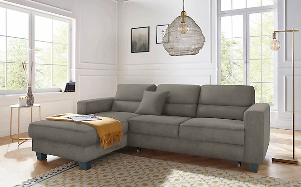 TRENDMANUFAKTUR Ecksofa »Chamber, zeitlos & modern, hoher Sitzkomfort, Brei günstig online kaufen