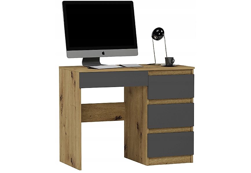 Home Collective Schreibtisch mit 4 Schubladen günstig online kaufen