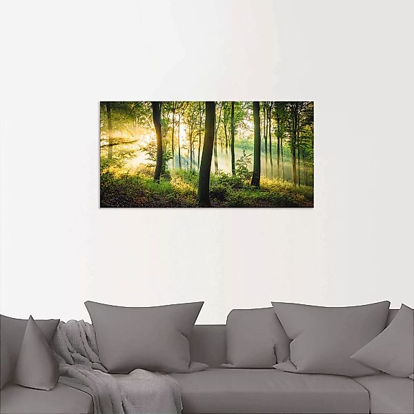 Artland Wandbild "Herbst im Wald II", Waldbilder, (1 St.), als Alubild, Out günstig online kaufen