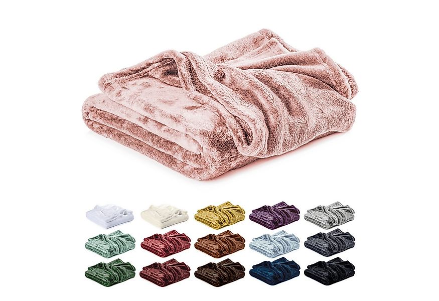 Wohndecke Kuscheldecke, Fleecedecke, Wolldecke flauschig und weich, Lavea, günstig online kaufen