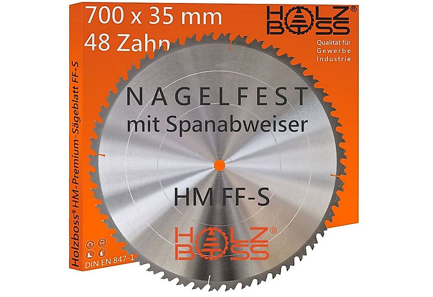 Holzboss® Sägeblatt NEUHEIT " Nagelfest mit Spanabweiser " HM-Sägeblatt FF- günstig online kaufen