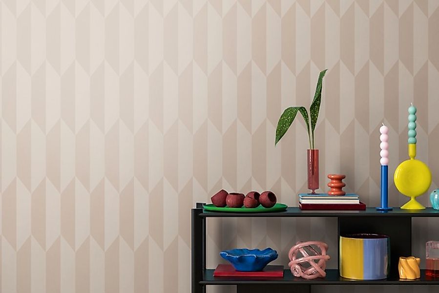 CosmoLiving by Cosmopolitan Vliestapete »Graphic Groove-Playful Tapete« glä günstig online kaufen