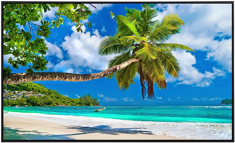 Papermoon Infrarotheizung »Seychellen Palm Beach«, sehr angenehme Strahlung günstig online kaufen