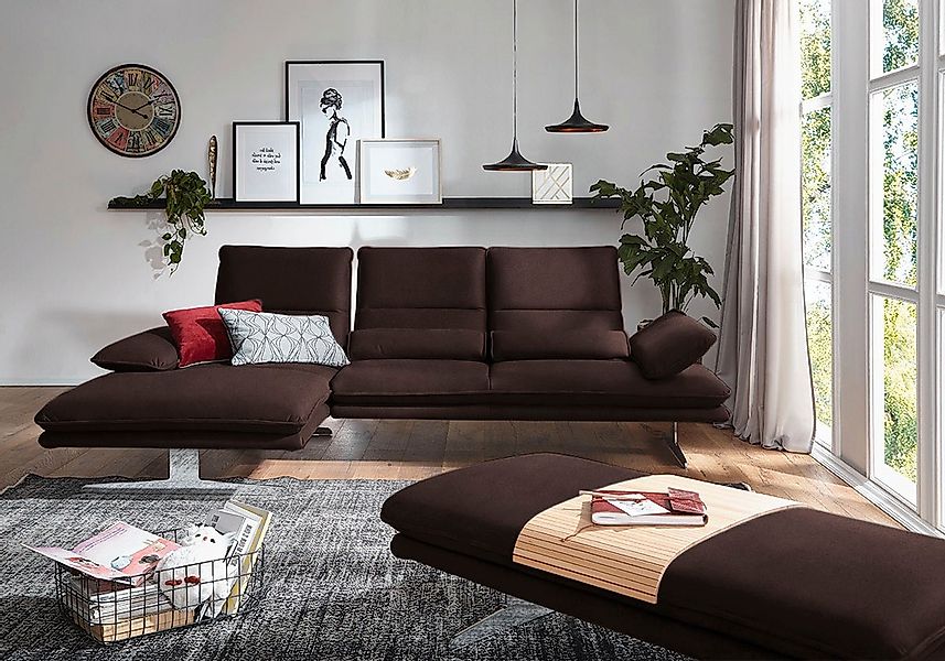 W.SCHILLIG Ecksofa "broadway, Designsofa mit tollem Sitzkomfort, L-Form", S günstig online kaufen