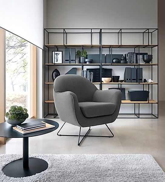 TRENDMANUFAKTUR Sessel »Evora, Loungesessel, Designsessel«, in zeitlosem St günstig online kaufen