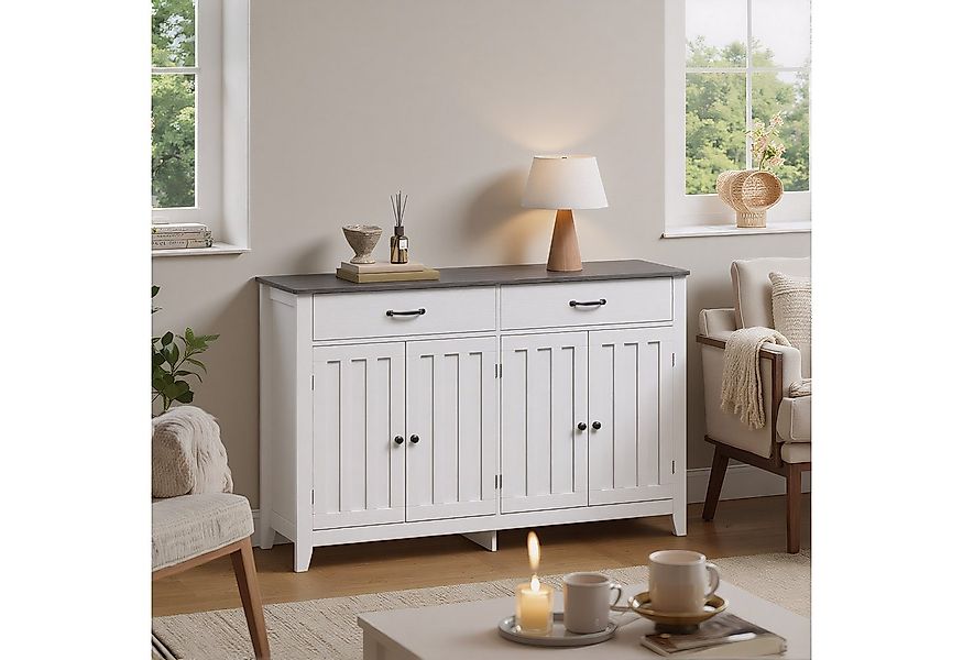 Bealife Sideboard Küchenschrank mit Arbeitsplatten,mit 2 Schubladen 2 Türen günstig online kaufen