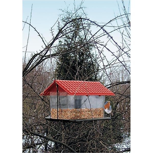 BURI Vogelhaus Vogelfutterhaus aus Kunststoff Vogelhaus günstig online kaufen