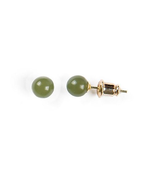 MayTree Ohrstecker-Set Jade (2-tlg), Jade, 925 Silber vergoldet günstig online kaufen