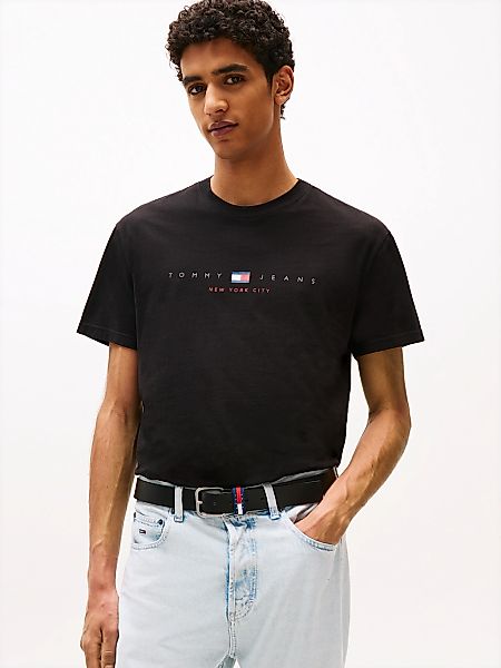 Tommy Jeans T-Shirt "TJM REG FLAG LINEAR SS TEE EXT", Mit Rundhalsausschnit günstig online kaufen