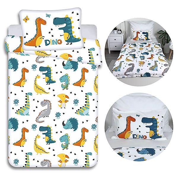 Sarcia.eu Kinderbettwäsche Dinosaurier Zip Kinderbettwäsche, Baumwolle günstig online kaufen