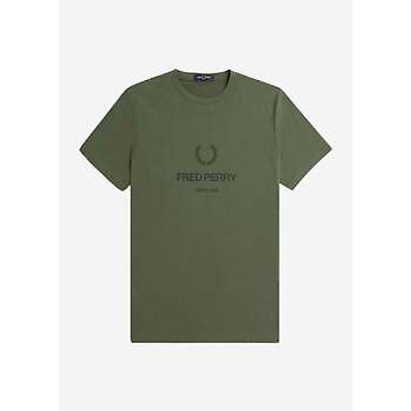 Fred Perry  T-Shirts & Poloshirts graphic t-shirt - laurel wreath green günstig online kaufen