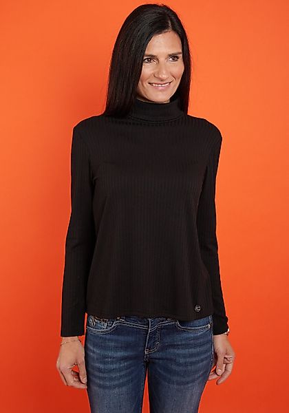 Seidel Moden Langarmshirt mit Logo Patch, günstig online kaufen