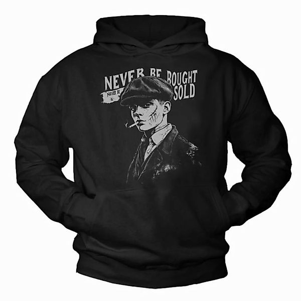 MAKAYA Kapuzenpullover Herren Schwarz mit Aufdruck Spruch - Never Be Bought günstig online kaufen