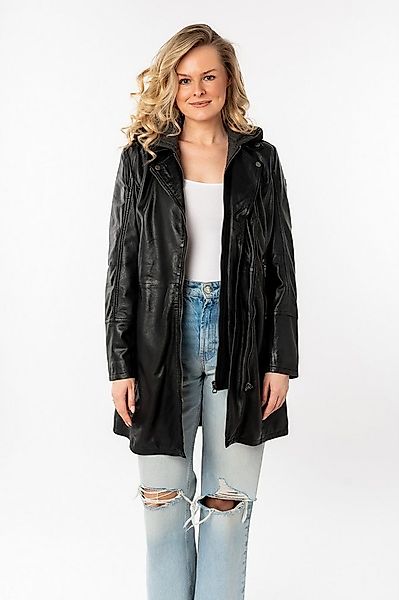 Mauritius Ledermantel Seneka lange Lederjacke mit abzippbarem Kapuzen-Einsa günstig online kaufen