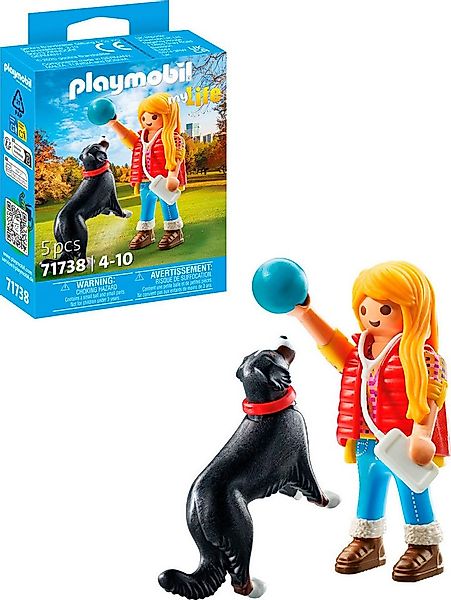 Playmobil® Frau mit Sennenhund (71738), Playmobil My Life Konstruktions-Spi günstig online kaufen