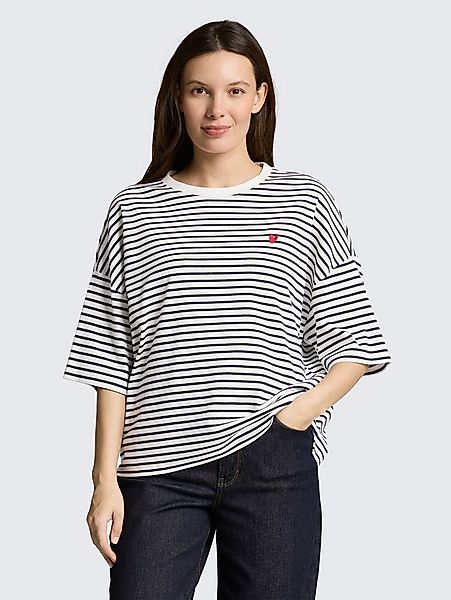 TOM TAILOR T-Shirt T-Shirt Oversize T-Shirt mit Streifenmuster günstig online kaufen